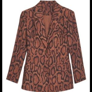 NWT WeWoreWhat cheetah blazer